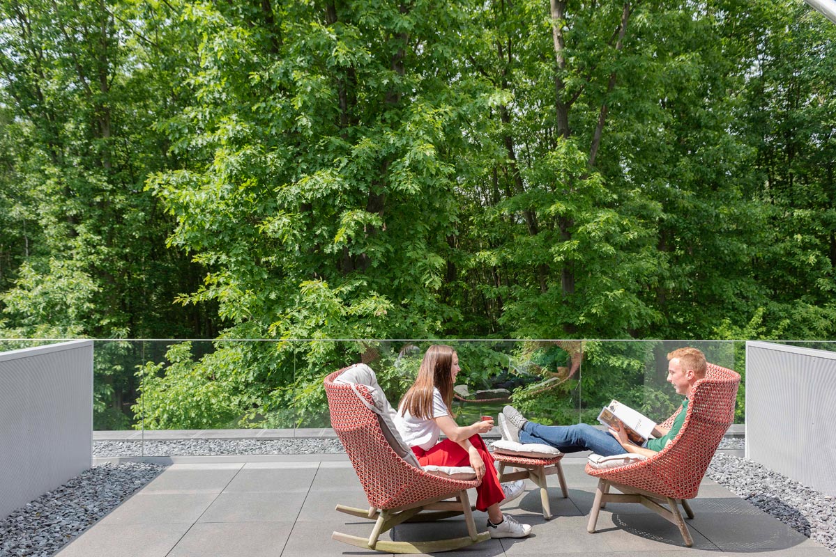 Private Terrace with forest view